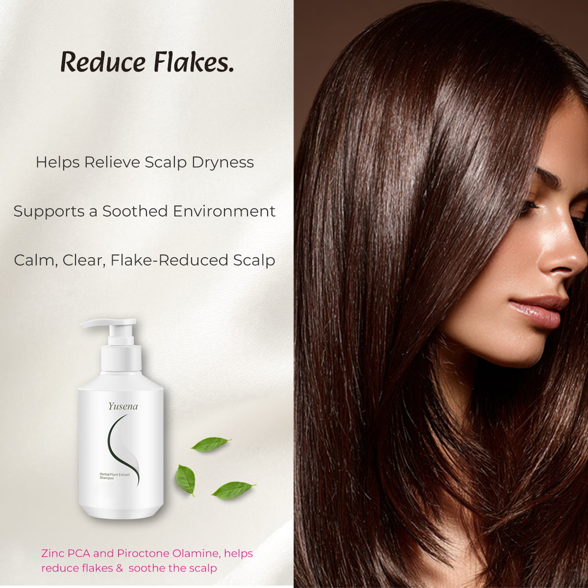 Yusena Herbal Botanical Scalp Shampoo | Scalp Care, Flake-Control & Oil-Balancing Formula, Clean Scalp and Silky Hair, Botanical Biotech Powered, Gentle for Daily Use & Color-Treated Hair, 8.1 fl. oz/240 mL