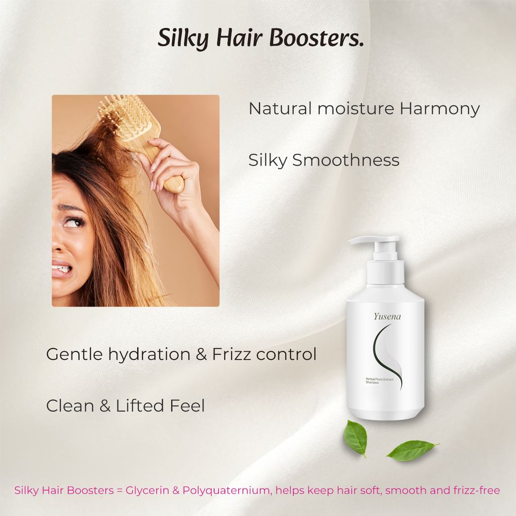 Yusena Herbal Botanical Scalp Shampoo | Scalp Care, Flake-Control & Oil-Balancing Formula, Clean Scalp and Silky Hair, Botanical Biotech Powered, Gentle for Daily Use & Color-Treated Hair, 8.1 fl. oz/240 mL