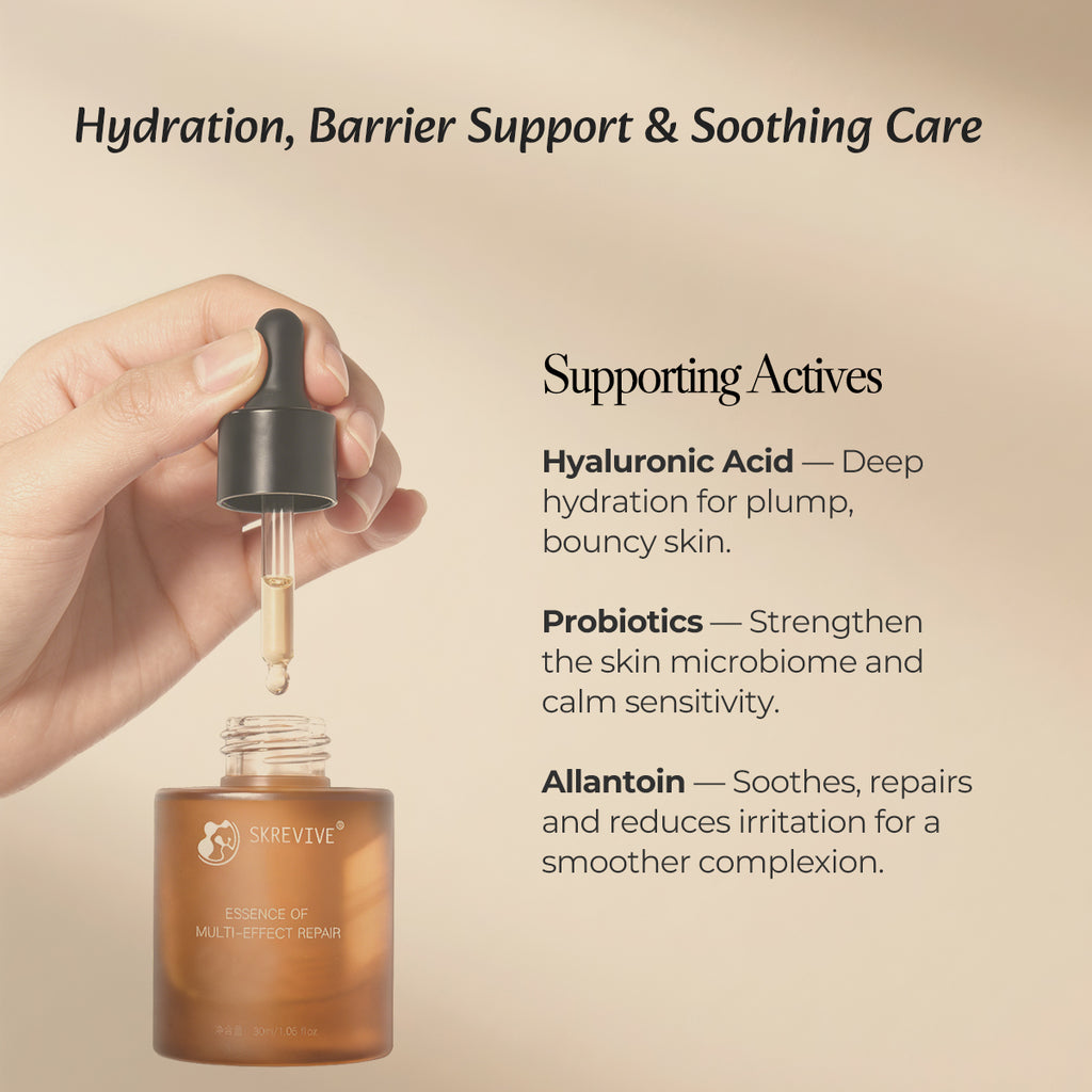 Skrevive Multi-Effect Repair Serum, EGF Peptide Serum with Copper Peptides & Snap-8 | 4-Peptide Complex to Boost Collagen & Elastin, Firm & Lift Skin, Smooth Fine Lines, Reduce Wrinkles, Rejuvenate, Brighten, Anti-Aging Face Serum. 30ml/1.01 fl.oz