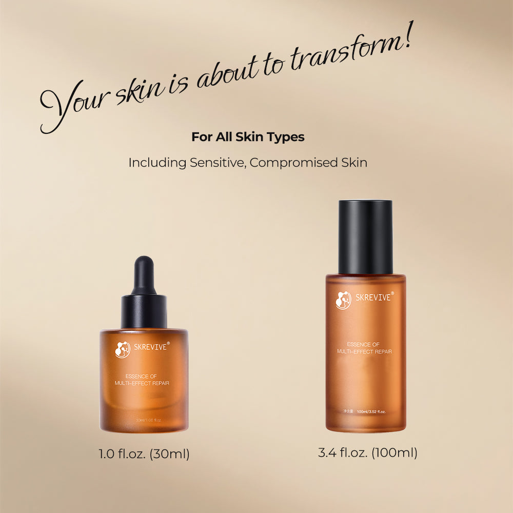 Skrevive Multi-Effect Repair Serum, EGF Peptide Serum with Copper Peptides & Snap-8 | 4-Peptide Complex to Boost Collagen & Elastin, Firm & Lift Skin, Smooth Fine Lines, Reduce Wrinkles, Rejuvenate, Brighten, Anti-Aging Face Serum. 30ml/1.01 fl.oz